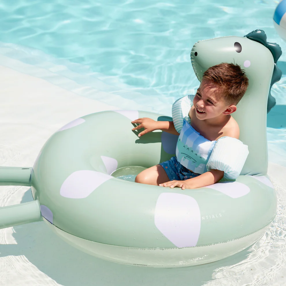 Groene zwemband met dino-design uit de Dreamscape collectie, voor kinderen