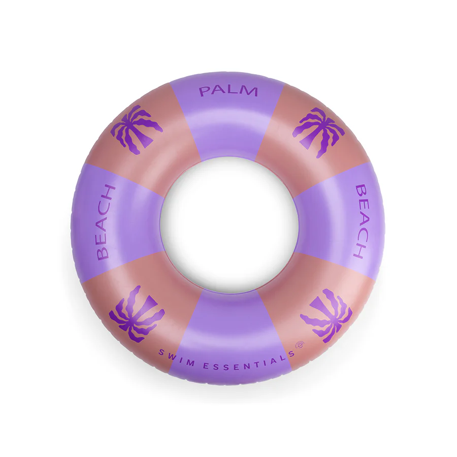Grote zwemband met Palm Beach-print, 120 cm diameter, geschikt voor tieners en volwassenen